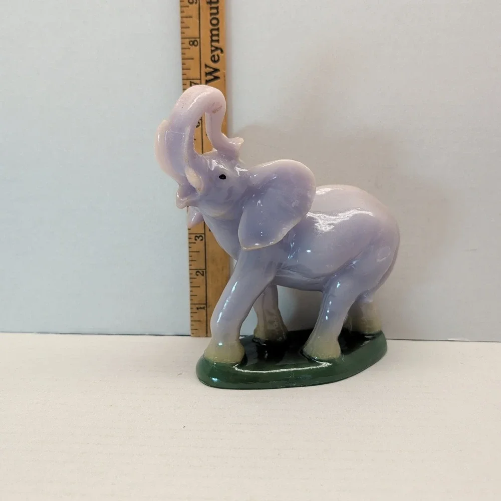 Lot of‎ 5 Vintage Elephant Shaped Novelty Decorative Candle Wax Figurine